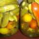 Овощи, маринованные с морковной ботвой