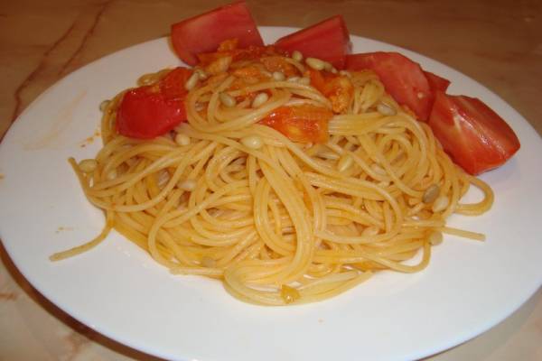 Паста с креветками