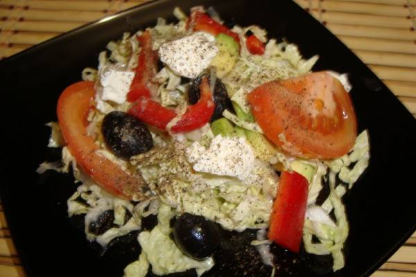 Легкий овощной салат