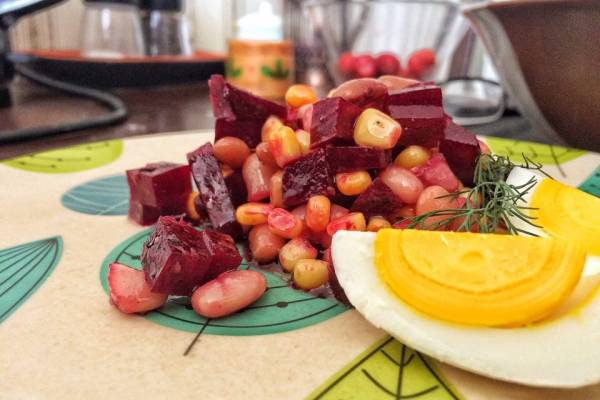 Салат с рыжиковым маслом