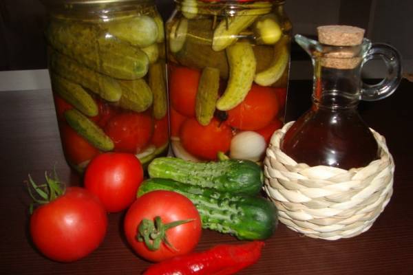 Овощное ассорти консервированное