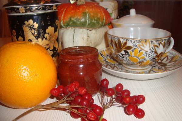 Калиновое варенье с апельсином