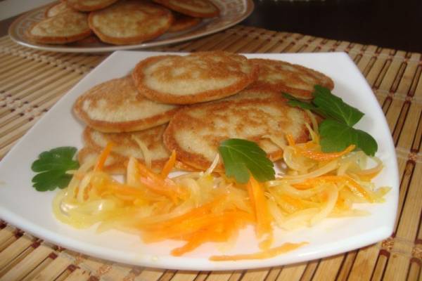 Блинчики из икры окуня