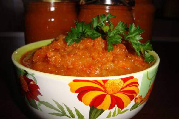 Овощная икра из кабачков