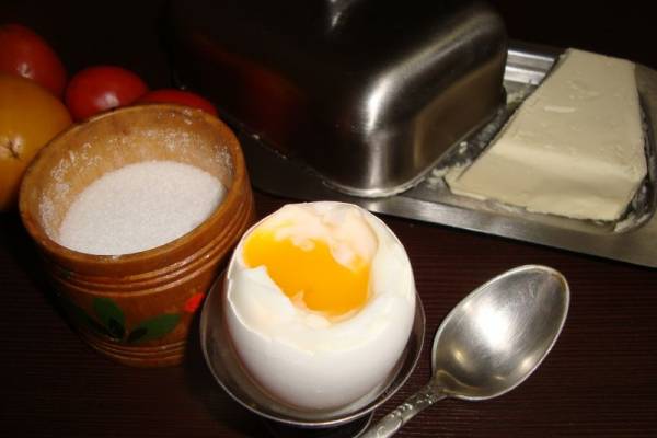 Яйца всмятку