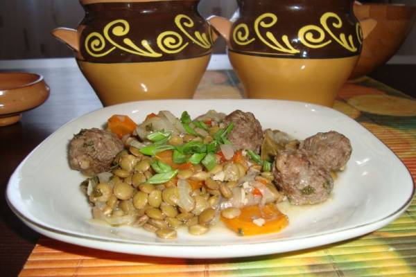 Чечевица по-деревенски