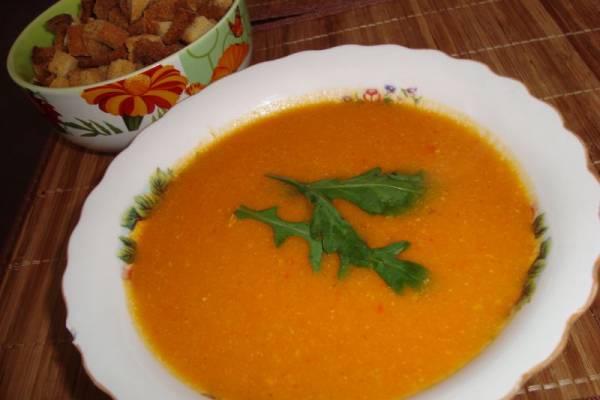 Куриный суп-пюре из тыквы
