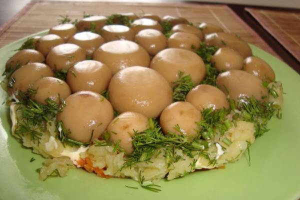 Салат Полянка постная