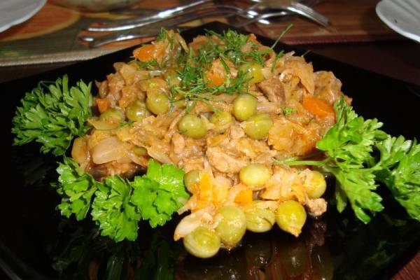 Овощное рагу с бараниной