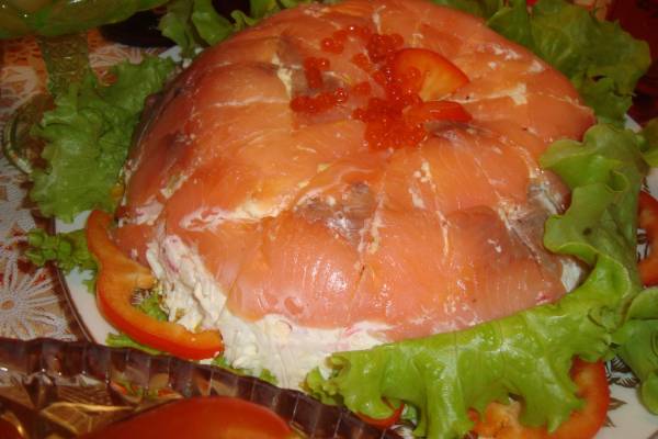 Рыбный торт