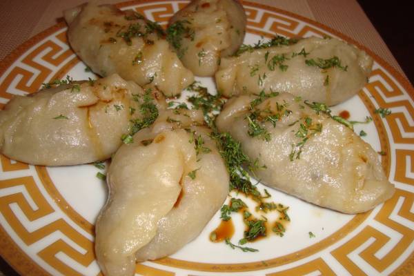 Постные жарено-пареные пельмени