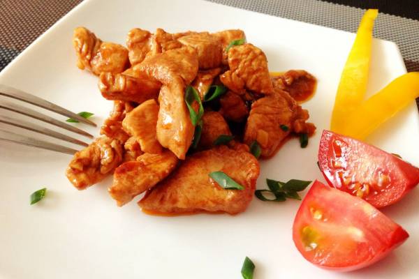 Куриное филе на воке по-китайски