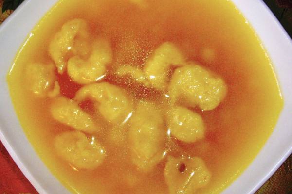 Суп с чумаром из гороховой муки