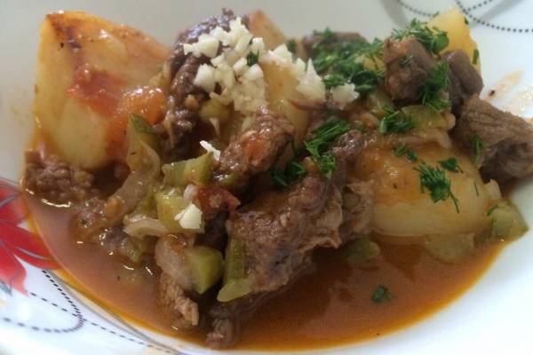 Азу по-татарски с говядиной