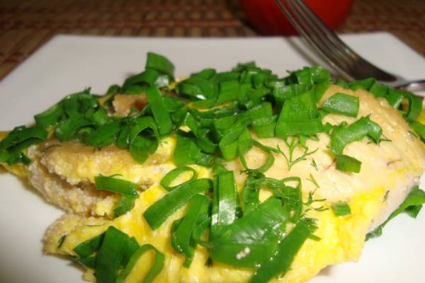 Омлет с рыбной икрой