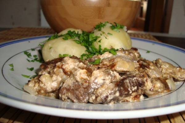 Подосиновики, жареные в сметане