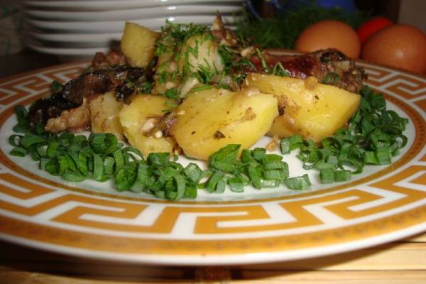 Рагу из картофеля с грибами