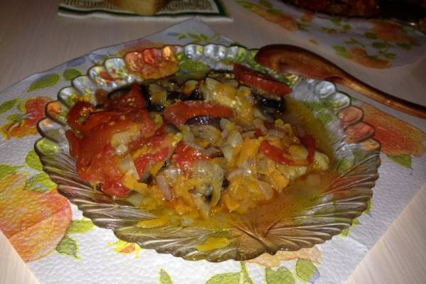 Запеканка овощная, баклажанная