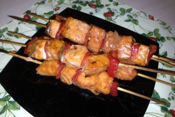 Шашлычки из семги