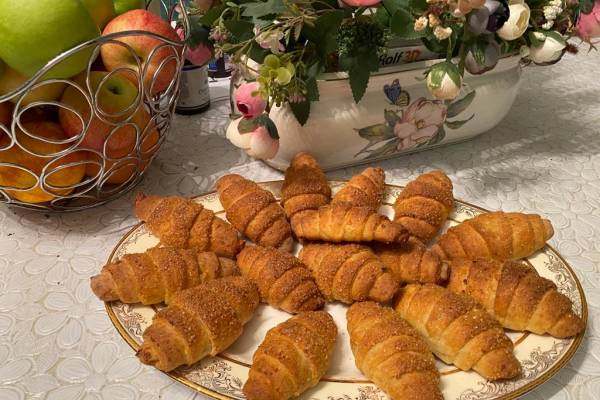 Рогалики из творожного теста