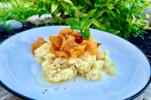 Каша из пшённых хлопьев с тыквой