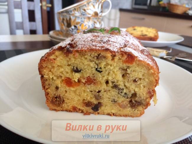Мазурка - кекс с сухофруктами и орехами