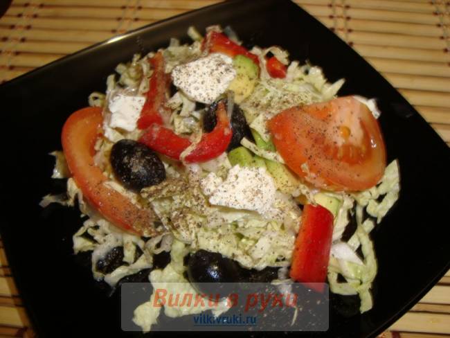 Легкий овощной салат