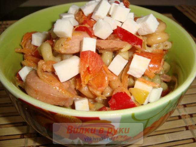 Салат из макарон "Конфетти"