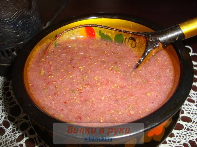 Земляника лесная протертая с сахаром