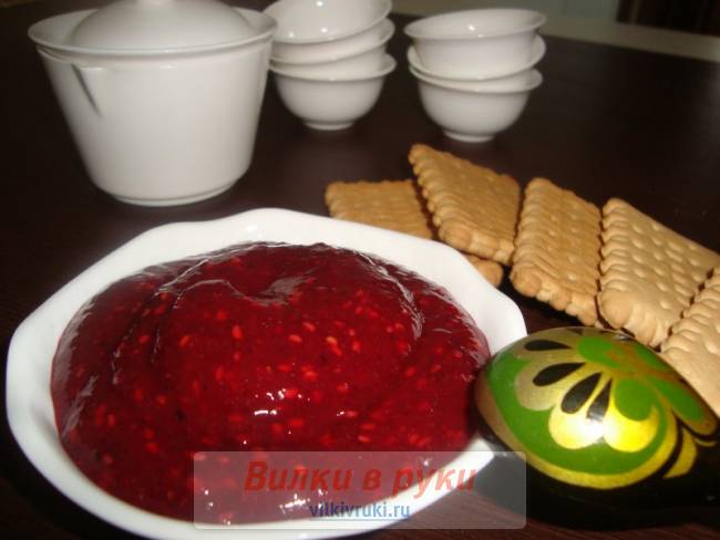 Малина протертая с сахаром