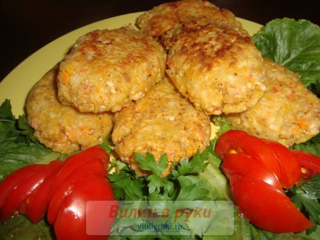 Котлеты из крабовых палочек