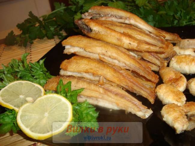 Окунь речной жареный