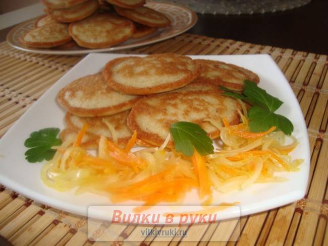 Блинчики из икры окуня