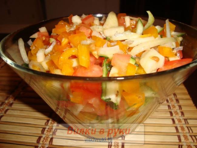 Салат с острой заправкой