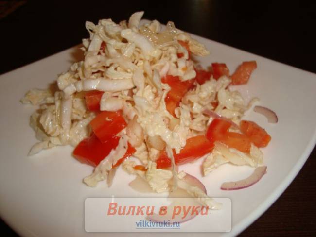 Салат из пекинской капусты и сельдерея