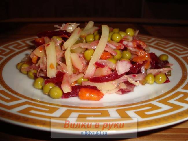 Винегрет с кунжутным маслом