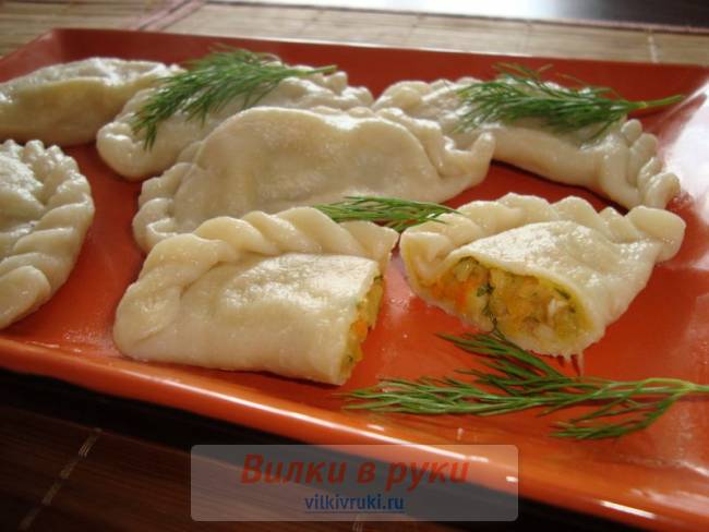 Вареники постные с капустой и картошкой