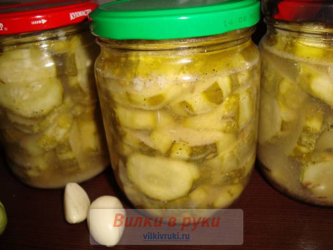 Острая закуска из огурцов