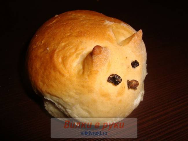 Котята из постного дрожжевого теста
