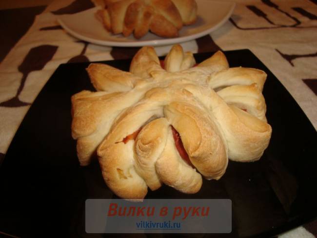 Плюшка с ветчиной