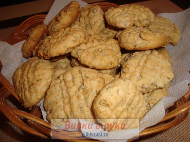 Печенье овсяное с семечками