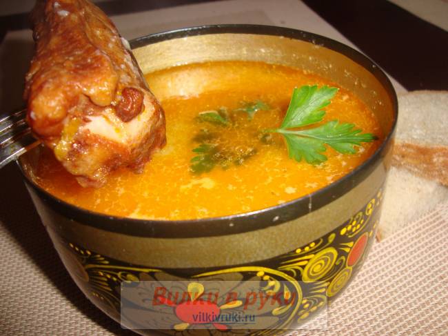 Суп из гороховой муки