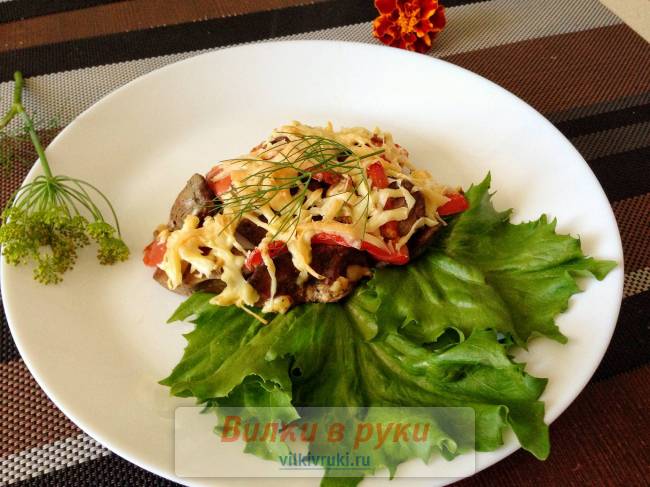 Куриная печень по-итальянски