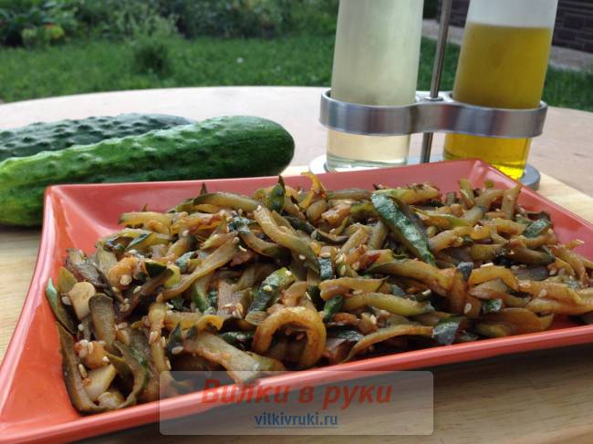 Жареные огурцы по-японски