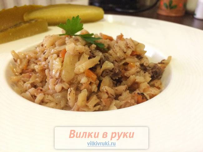 Ленивые голубцы с Узбекским рисом и кониной