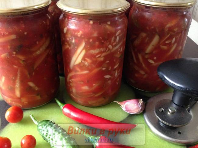 Огурцы в томатном соке