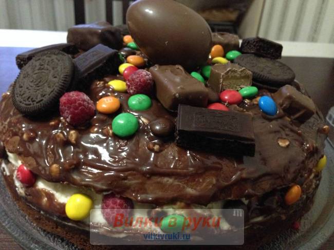 Шоколадный торт детский