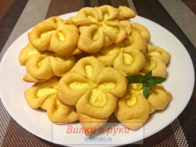 Песочное печенье с творогом