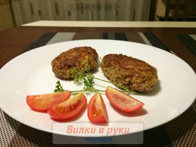 Котлеты из баклажана и картофеля