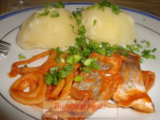  Маринованная селедка в томате